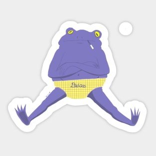 Badass Frog by Thea Sticker